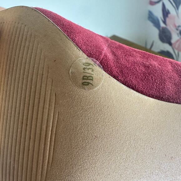 SOLE SOCIETY Red Burgundy‎ Suede Bow Pumps Woman’s 9 B - Picture 12 of 12